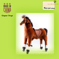 Funny!! Children toys & Hobbies rides for sale, brown horse plush toy